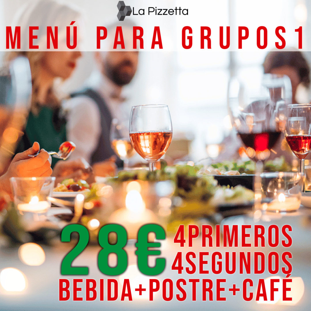 menus para grupos pizzería Tarragona